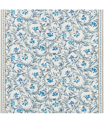 Tissu Fleur Indienne Indigo pas cheres