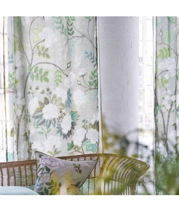 Tissu Fleur Orientale Celadon pas cher chine