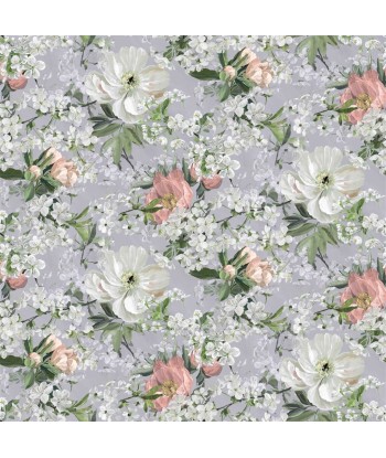 Tissu Peony Blossom Platinum en ligne