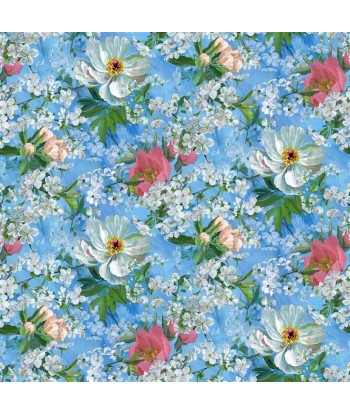 Tissu Peony Blossom Sky Venez acheter