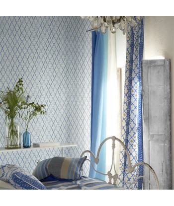 Tissu Pergola Trellis Cobalt Vous souhaitez 