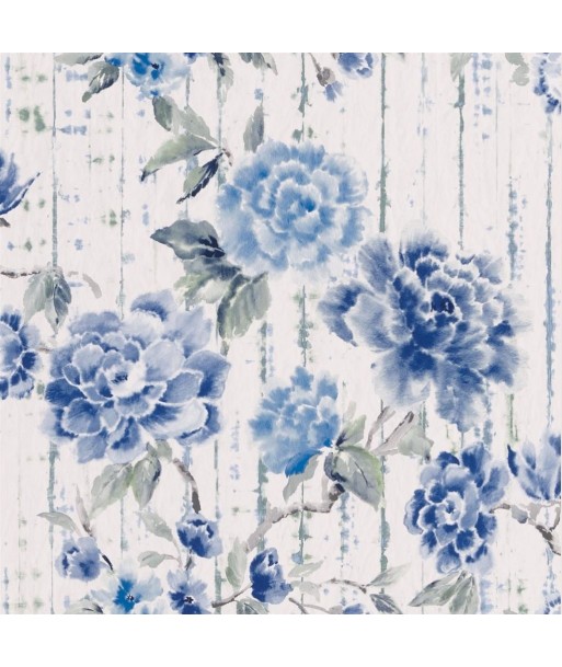 Papier Peint Kyoto Flower Cobalt chez Cornerstreet bien 