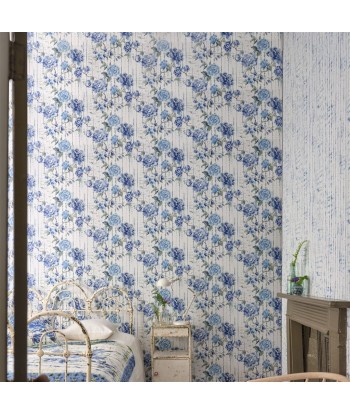 Papier Peint Kyoto Flower Cobalt chez Cornerstreet bien 