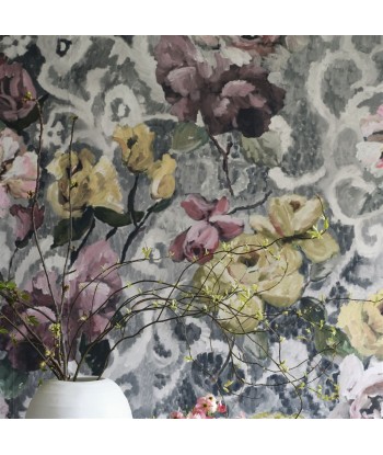 Papier Peint Tapestry Flower Platinum france