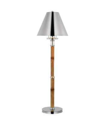 Lampe Dalfern Nickel Bambou Abat-Jour Nickel 2024