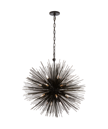 Lustre Strada Medium Rond Fer Vielli Kelly Wearstler Pour