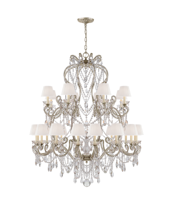 Lustre Adrianna Large Feuille d'Argent Antique sur le site 