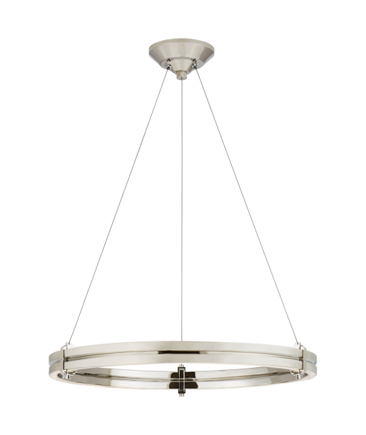 Lustre Paxton 24" Nickel rembourrage situé sous