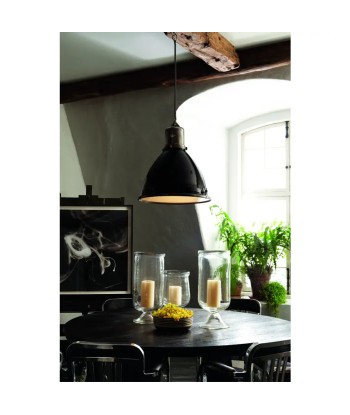 Suspension Fulton Large Acier Industriel Noir sur le site 