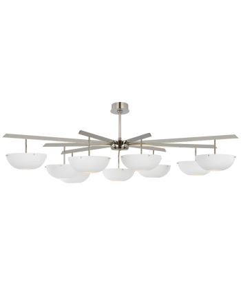 Lustre Valencia Grande 9 Nickel Blanc Mat meilleur choix