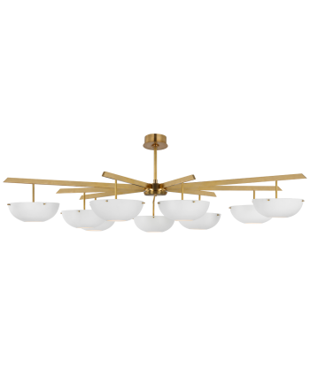 Lustre Valencia Grande 9 Laiton Blanc Mat acheter en ligne