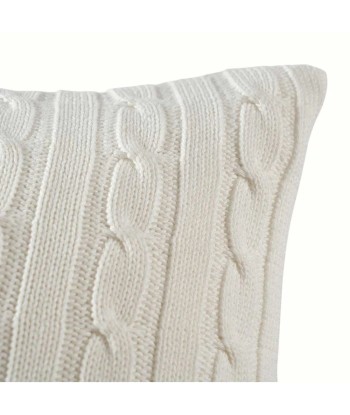 Coussin Cable Blanc l'achat 